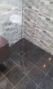 tiling bathroom